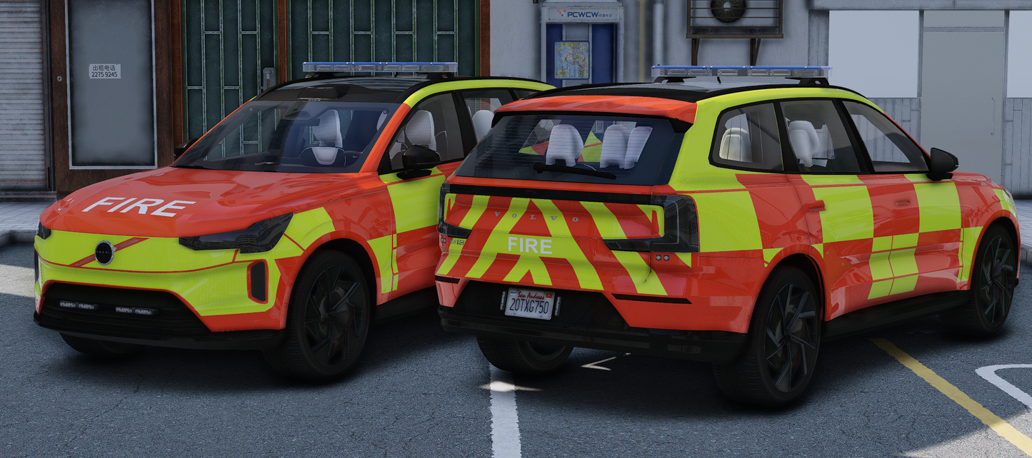 ELS 2024 Volvo EX90 MARKED (FIRE)