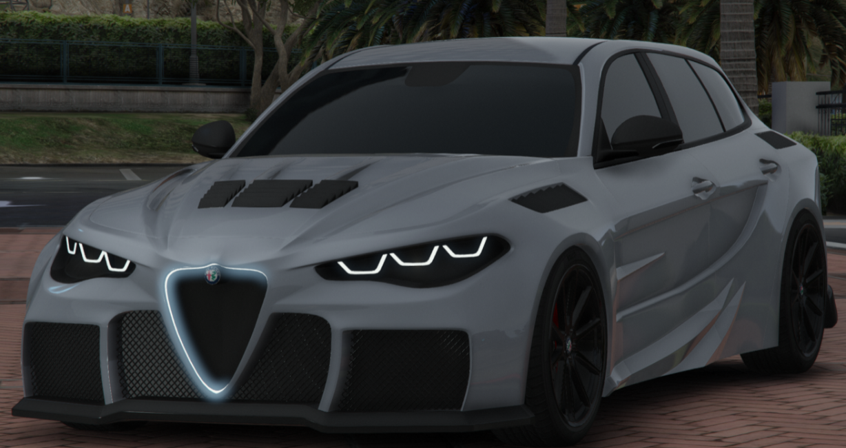 Alfa Romeo Giulia Touring Abflug